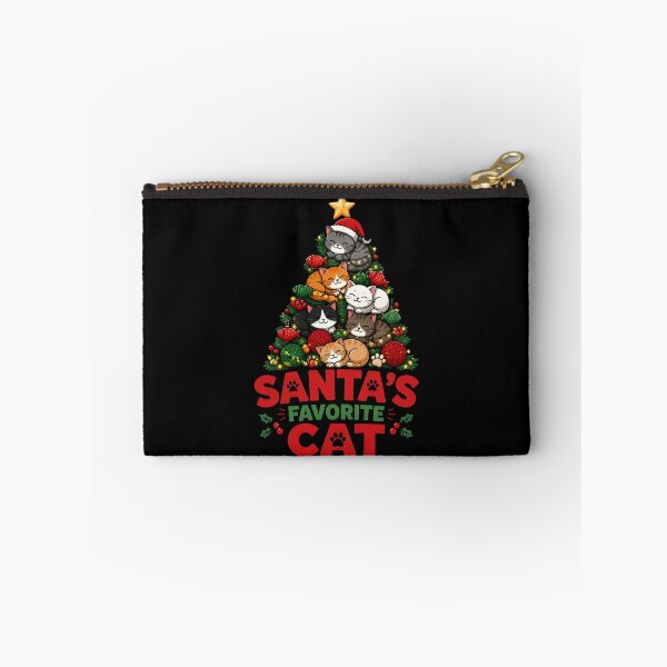 Item preview, Santa's Favorite Cat Cute Cat Christmas Tree Holiday Design designed and sold by LiviuGligoros.