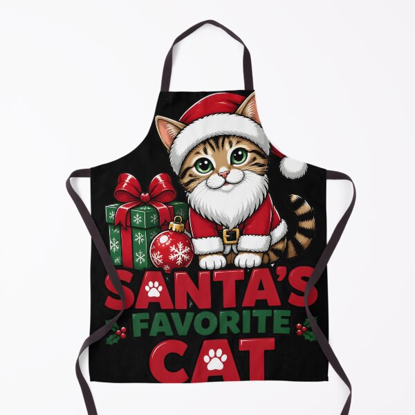 Item preview, Santa's Favorite Cat Cute Santa Kitty Christmas Design designed and sold by LiviuGligoros.