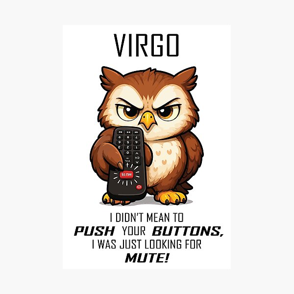 Item preview, Virgo - Pushing Buttons designed and sold by Remake Design Lab.