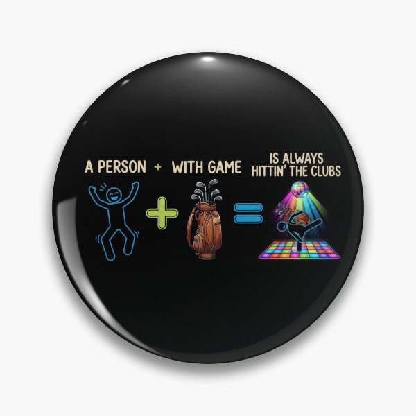 Item preview, Funny Golf Math Equation - Hittin The Clubs Golfer Joke designed and sold by Billys-Orbit.