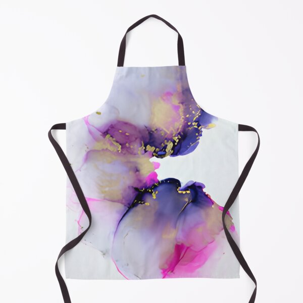Item preview, Purple and Gold Alcohol Ink Abstract Floral Liquid Wall Art designed and sold by LuxocaDesigns24.