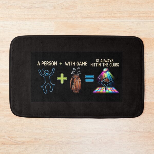 Item preview, Funny Golf Math Equation - Hittin The Clubs Golfer Joke designed and sold by Billys-Orbit.