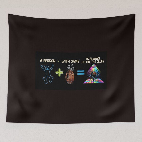 Item preview, Funny Golf Math Equation - Hittin The Clubs Golfer Joke designed and sold by Billys-Orbit.