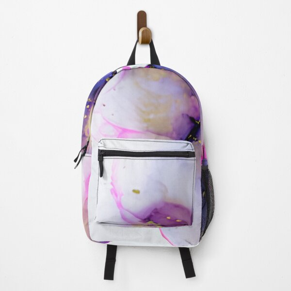 Item preview, Purple and Gold Alcohol Ink Abstract Floral Liquid Wall Art designed and sold by LuxocaDesigns24.