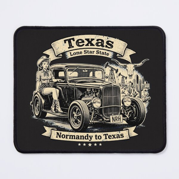 Item preview, Texas Lone Star State T-Shirt - Normandy to Texas designed and sold by Normandy Road Heritage™ - Vintage Garage Art.