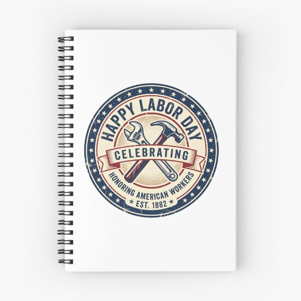 Item preview, Happy Labor Day Vintage Emblem Badge T-Shirt Design designed and sold by relso.