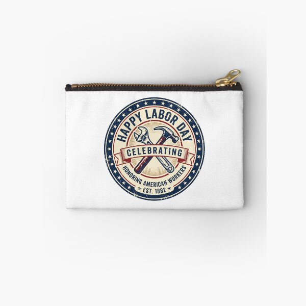 Item preview, Happy Labor Day Vintage Emblem Badge T-Shirt Design designed and sold by relso.