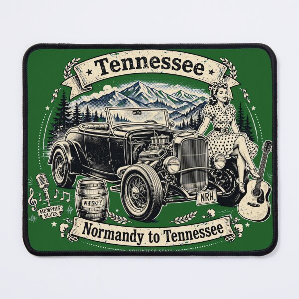 Item preview, Tennessee Route 66 T-Shirt - Normandy to Tennessee designed and sold by Normandy Road Heritage™ - Vintage Garage Art.