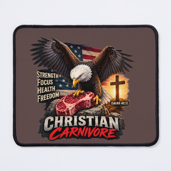 Item preview, Christian Carnivore Strength, Focus, Health, Freedom Isa.40:31 designed and sold by CarnivoreGifts.