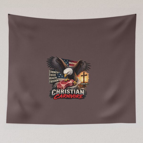 Item preview, Christian Carnivore Strength, Focus, Health, Freedom Isa.40:31 designed and sold by CarnivoreGifts.