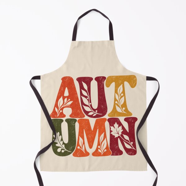 Item preview, AUTUMN – Retro Botanical Typography designed and sold by astersgraphics.