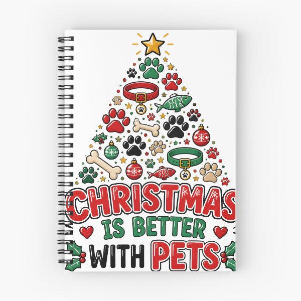 Item preview, Christmas Is Better With Pets Dog and Cat Christmas Tree Design designed and sold by LiviuGligoros.