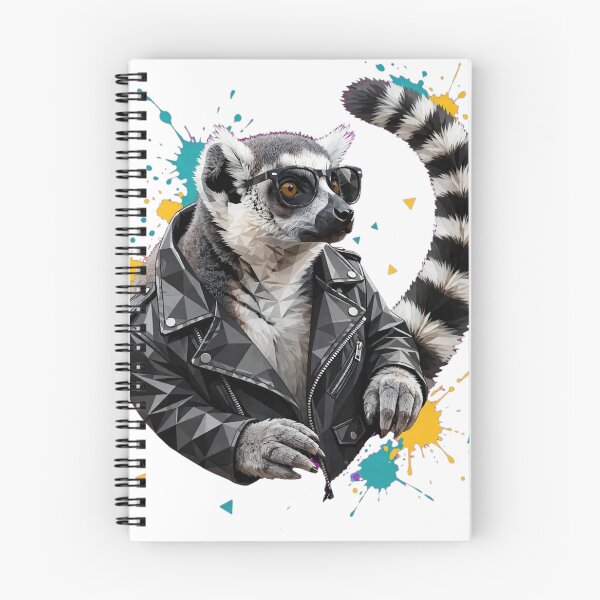 Item preview,  Cool Biker Lemur - Geometric Low Poly Streetwear designed and sold by ExpressoJungle.