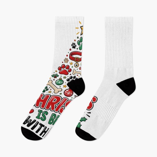 Item preview, Christmas Is Better With Pets Dog and Cat Christmas Tree Design designed and sold by LiviuGligoros.