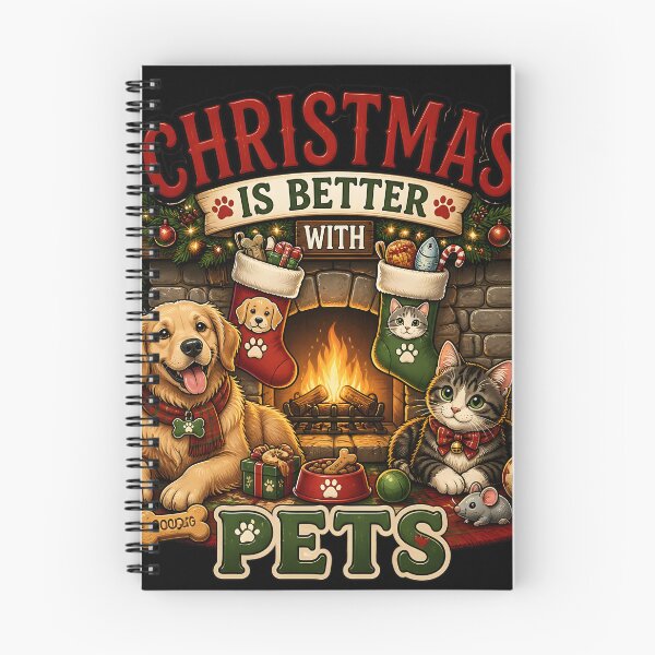 Item preview, Christmas Is Better With Pets Cozy Dog and Cat Holiday Design designed and sold by LiviuGligoros.