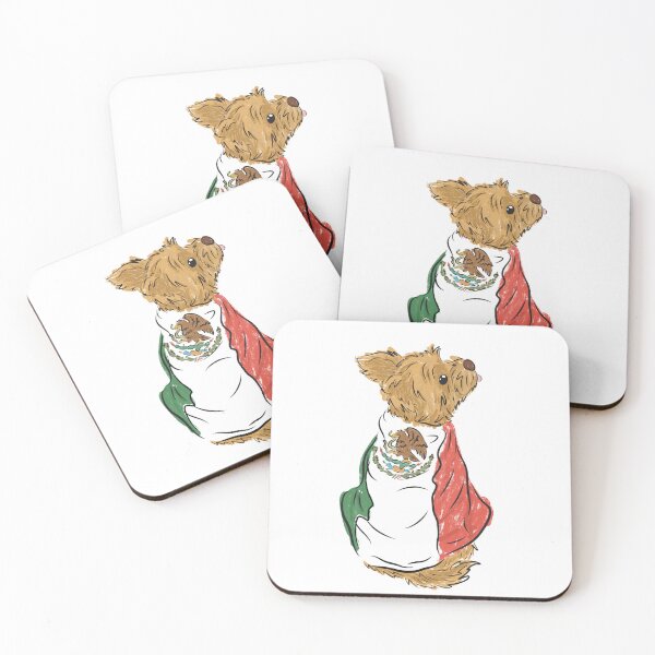 Item preview, Yorkie wearing the Mexican Flag designed and sold by lovemydoggie.