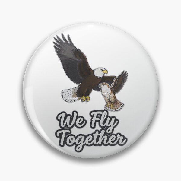 Item preview, Eagle And Falcon We Fly Together Bird Art  designed and sold by LC&LCPlatform.
