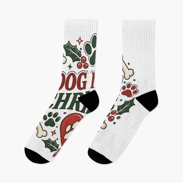 Item preview, Dog Mom's Christmas Festive Paw and Bone Wreath Design designed and sold by LiviuGligoros.