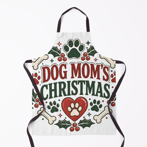 Item preview, Dog Mom's Christmas Festive Paw and Bone Wreath Design designed and sold by LiviuGligoros.