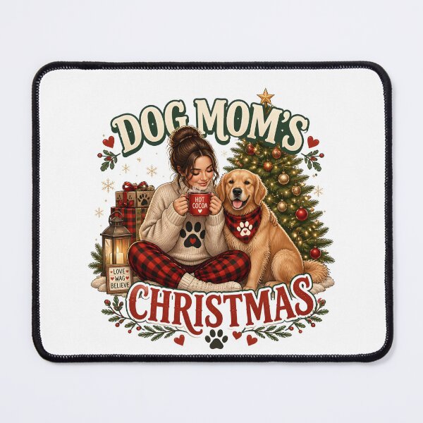 Item preview, Dog Mom's Christmas Cozy Holiday Dog Lover Design designed and sold by LiviuGligoros.