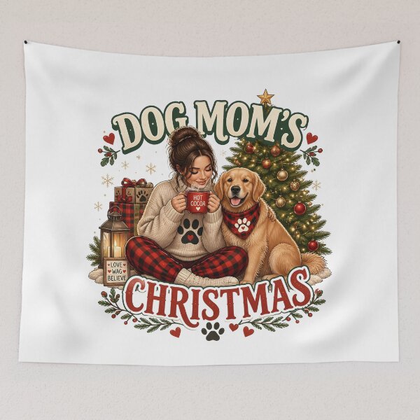 Item preview, Dog Mom's Christmas Cozy Holiday Dog Lover Design designed and sold by LiviuGligoros.