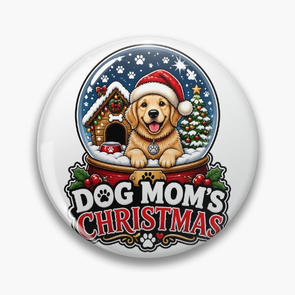 Item preview, Dog Mom's Christmas Cute Dog Snow Globe Holiday Design designed and sold by LiviuGligoros.