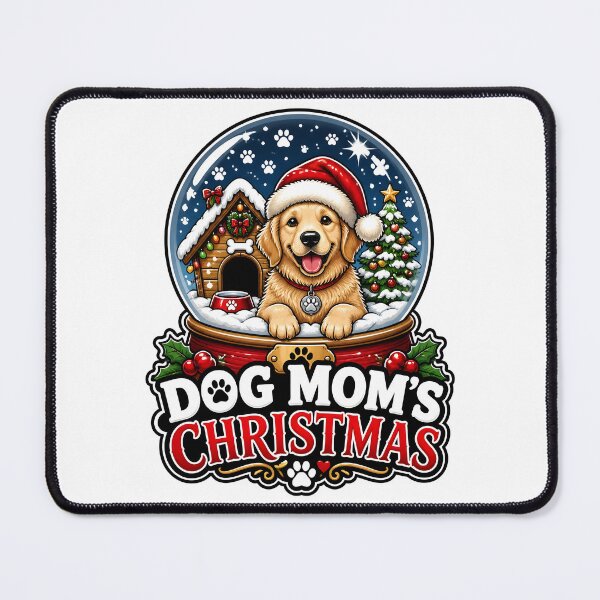 Item preview, Dog Mom's Christmas Cute Dog Snow Globe Holiday Design designed and sold by LiviuGligoros.