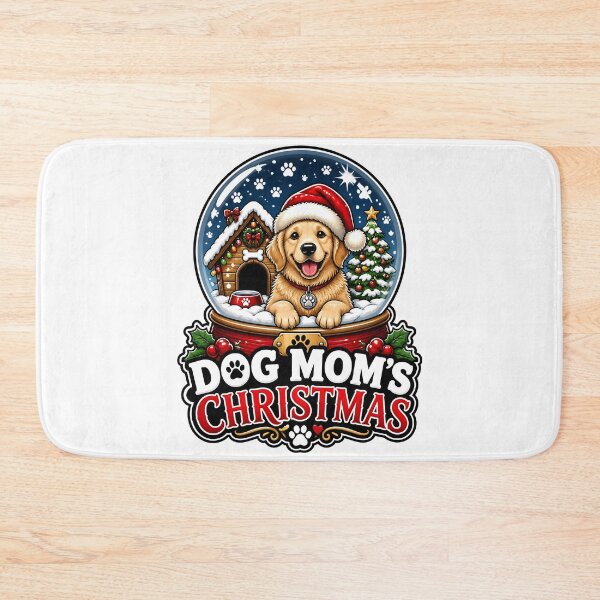 Item preview, Dog Mom's Christmas Cute Dog Snow Globe Holiday Design designed and sold by LiviuGligoros.