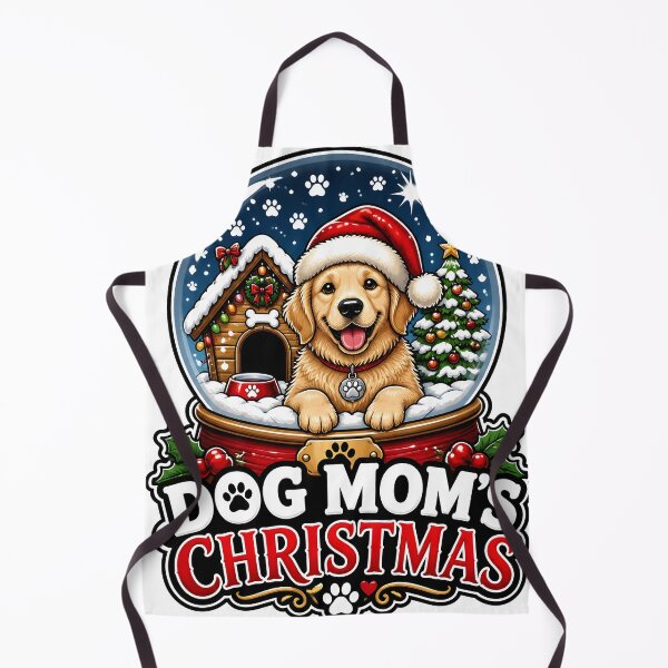 Item preview, Dog Mom's Christmas Cute Dog Snow Globe Holiday Design designed and sold by LiviuGligoros.