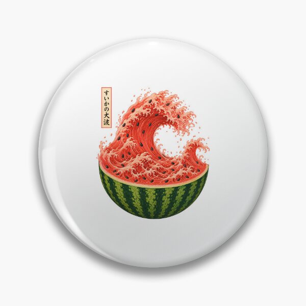 Item preview, Watermelon Wave Summer Ukiyo Art designed and sold by bobcatmarty.