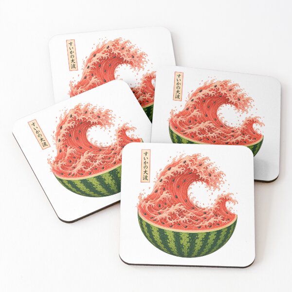 Item preview, Watermelon Wave Summer Ukiyo Art designed and sold by bobcatmarty.