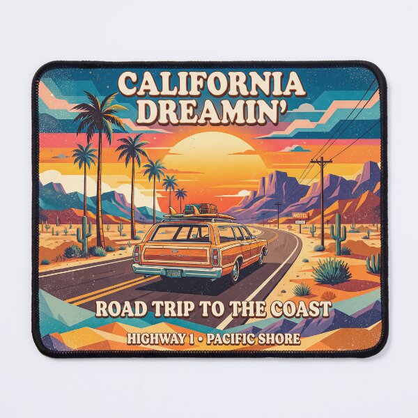 Item preview, Retro California Dreaming Poster designed and sold by Home Decor Art.