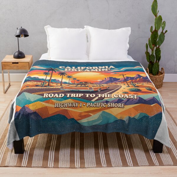 Artikelvorschau, Retro California Dreaming Poster entworfen und verkauft von Home Decor Art.