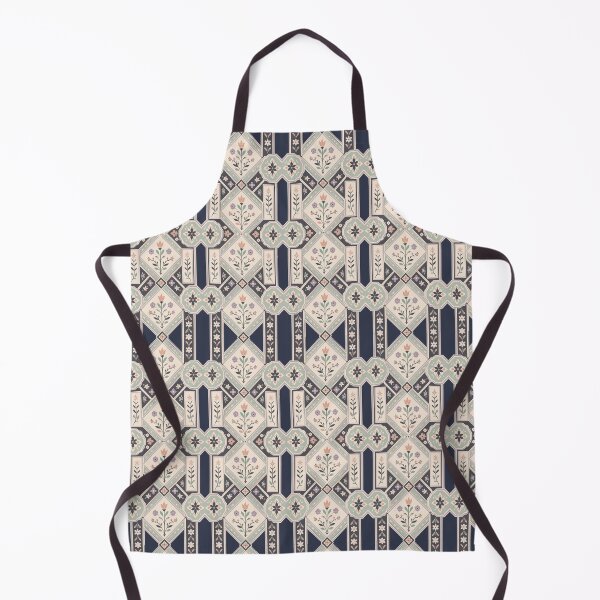 Item preview, Botanical Tilework Microfloral Mosaic Pattern designed and sold by BelievingCreates.