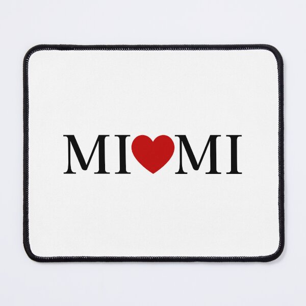 Item preview, Vintage Miami City Red Heart Elegant Typography Design designed and sold by FemmePod.