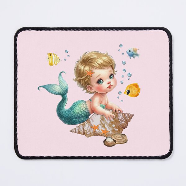 Item preview, Baby Mermaids, Ocean Art, Marine Mammals, Sea Mythology, Boho Design designed and sold by classic car craze.