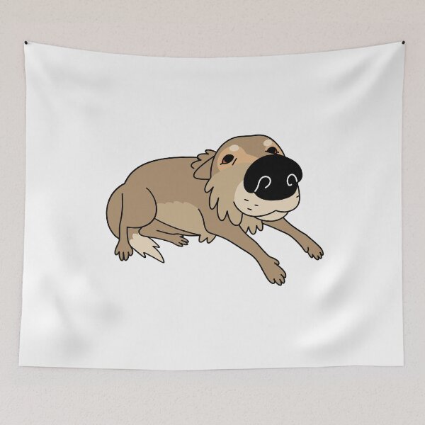 Item preview, Tired funny wolf designed and sold by Cosmc-Cryptc.