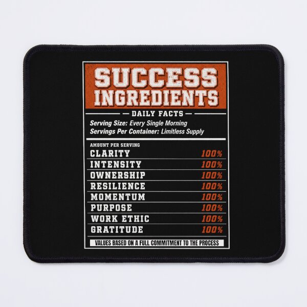 Item preview, Success Ingredients Motivational  designed and sold by freshwear design.
