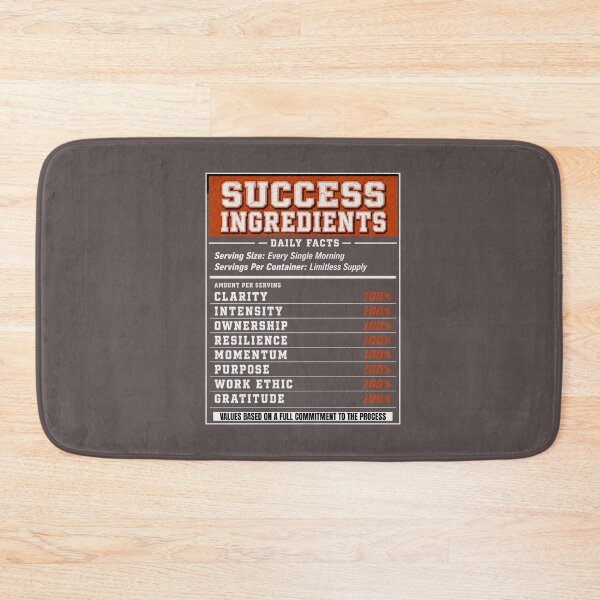 Item preview, Success Ingredients Motivational  designed and sold by freshwear design.