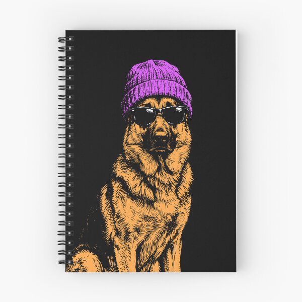Item preview, German Shepherd With Beanie and Sunglasses designed and sold by MZS Studio.