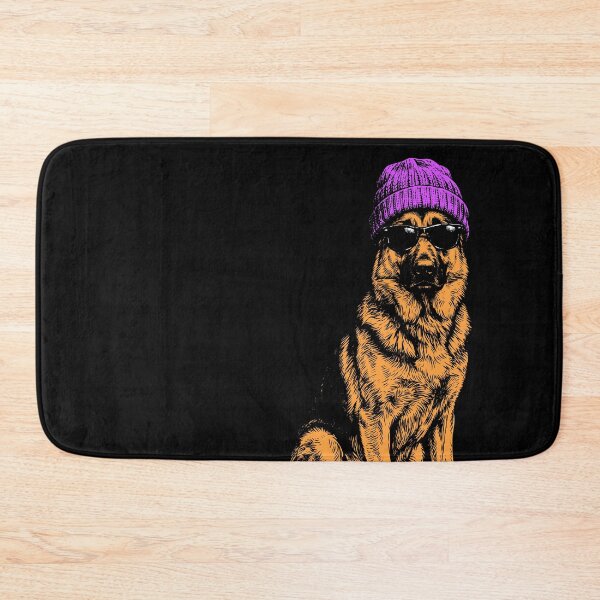 Item preview, German Shepherd With Beanie and Sunglasses designed and sold by MZS Studio.