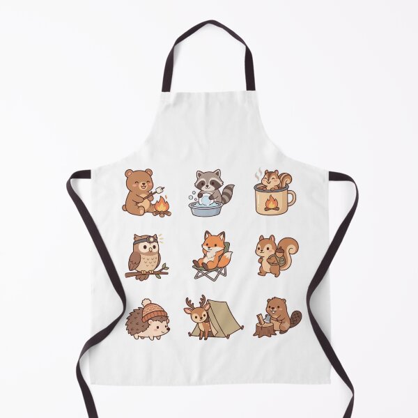 Item preview, Cute Kawaii Forest Animals Camping Woodland Wildlife Chibi Sticker Pack designed and sold by Animer-art1.