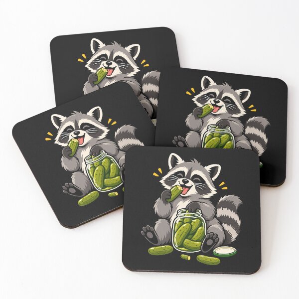 Item preview, Raccoon Eating Pickles designed and sold by RICENO.