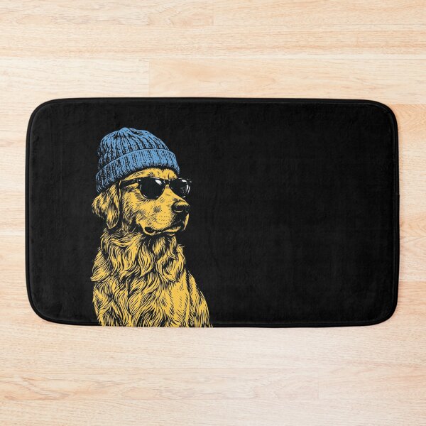 Item preview, Golden Retriever With a Beanie and Sunglasses designed and sold by MZS Studio.