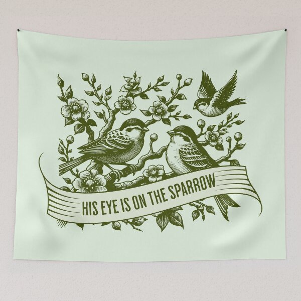 Item preview, His Eye Is on the Sparrow Christian Faith designed and sold by Sachie's Studio.