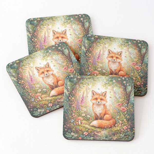 Item preview, Cute Woodland Fox designed and sold by Home Decor Art.