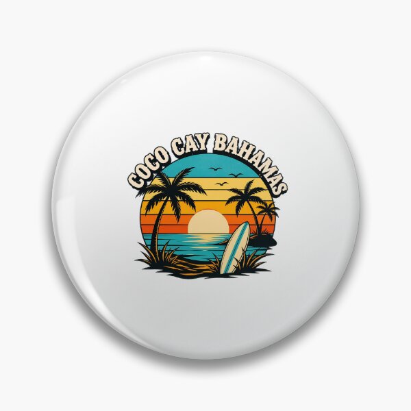 Item preview, Coco Cay Bahamas Retro Sunset Palm Trees Vacation designed and sold by felixpalette.