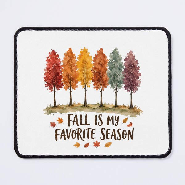 Item preview, Fall Is My Favorite Season Watercolor Autumn Trees designed and sold by metalsnak.