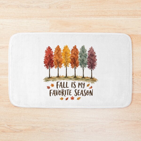 Item preview, Fall Is My Favorite Season Watercolor Autumn Trees designed and sold by metalsnak.