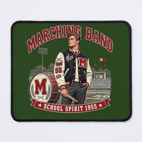 Item preview, Vintage 1955 Marching Band School Spirit designed and sold by Normandy Road Heritage™ - Vintage Garage Art.